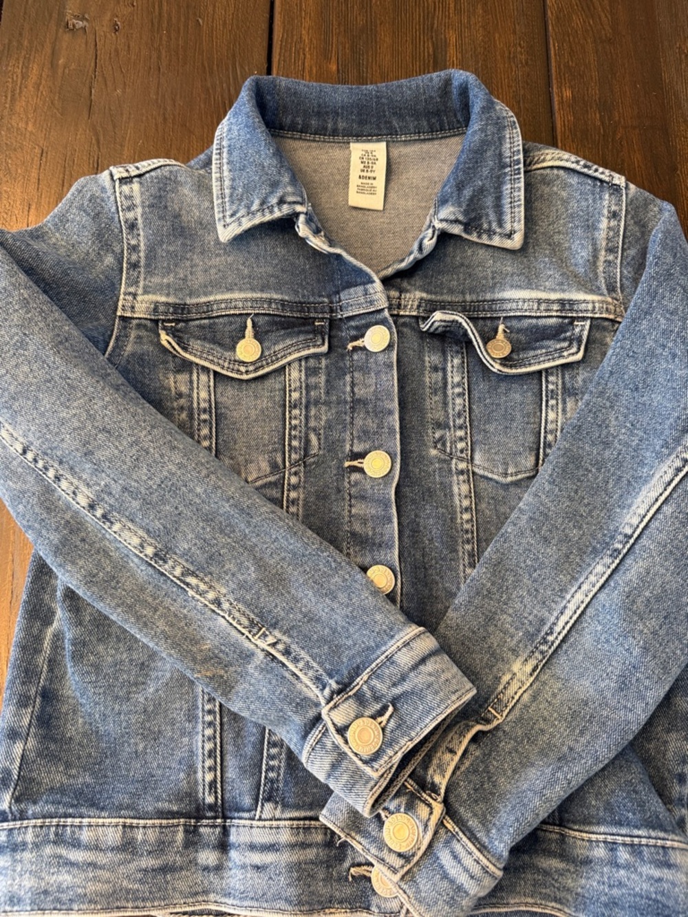 H&M Light Blue Denim Jean Jacket - Kids